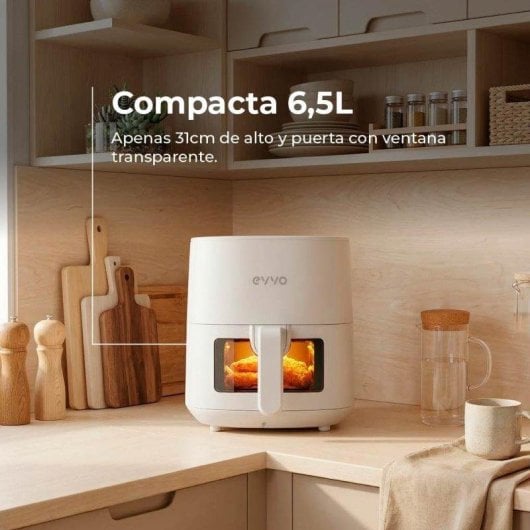 Freidora de Aire Evvo Tasty Fryer 6,5L 1700W con Tecnología Dual Cyclone