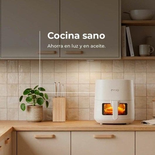 Freidora de Aire Evvo Tasty Fryer 6,5L 1700W con Tecnología Dual Cyclone