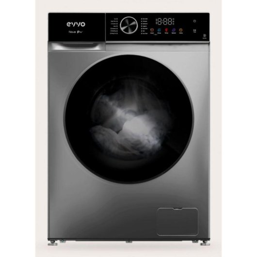 Lavadora Evvo Nova P10 Carga Frontal 10 kg 1200 rpm Clase A Inox