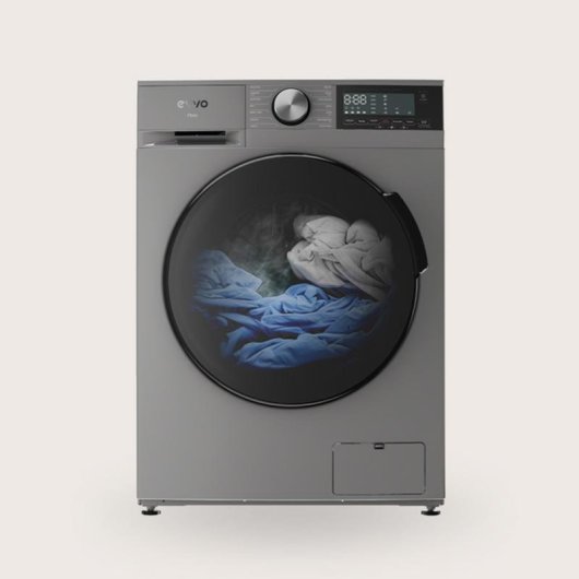 Lavadora Evvo Nova Carga Frontal 12 Kg 1350 rpm A Acero Inoxidable Vapor