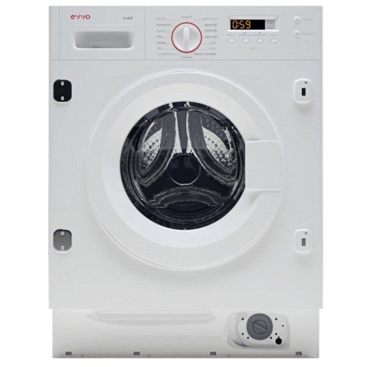 Lavadora Evvo i8W6S Carga Frontal 8 kg 1400 rpm B Blanca Smart Load