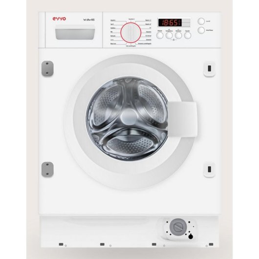 Lavadora Evvo i8W6S Carga Frontal 8 kg 1400 rpm B Blanca Smart Load