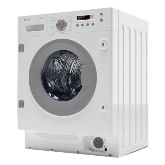 Lavadora Evvo i8W6S Carga Frontal 8 kg 1400 rpm B Blanca Smart Load