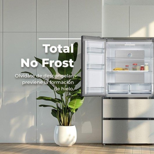 Frigorífico Francês Evvo F80x Total No Frost 183cm 510L Inox