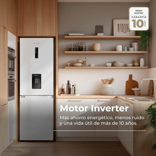 Frigorífico Combi Evvo F56 Aqua Total No Frost 185cm 320L D Blanco