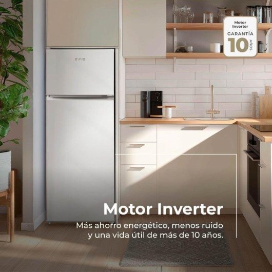 Frigorífico Combi Evvo F41 Inverter 141 cm 210 L E Blanco