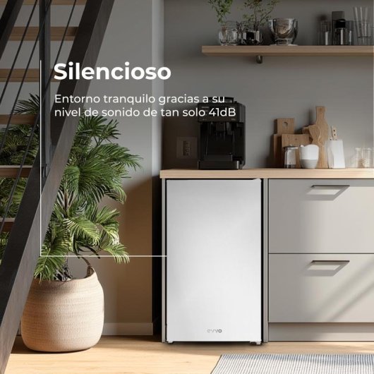 Frigorífico Mini Evvo Home F24 Defrost 83cm 91L E Blanco