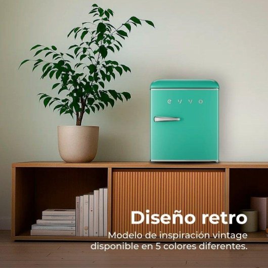 Frigorífico Mini Evvo F20G Defrost 55 cm 45 L E Verde Pastel