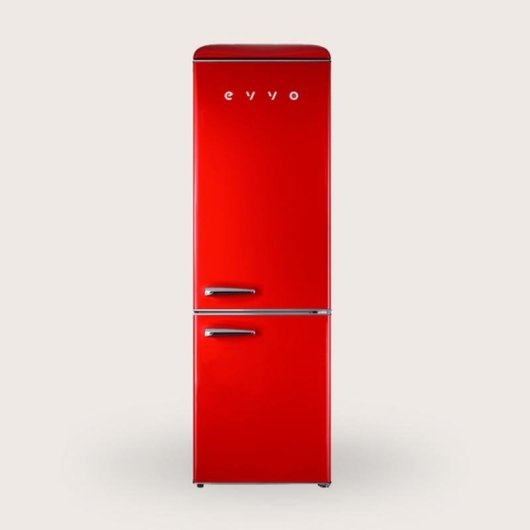 Frigorífico Combi Evvo F55R Defrost 192cm 300L E Rojo