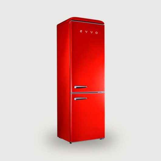 Frigorífico Combi Evvo F55R Defrost 192cm 300L E Rojo
