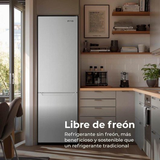 Frigorífico Combi Evvo Home EVVO F51 Defrost 176cm 262L E Blanco