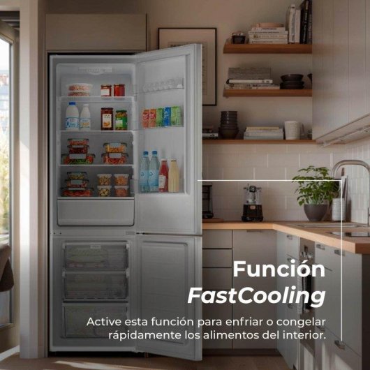 Frigorífico Combi Evvo Home EVVO F51 Defrost 176cm 262L E Blanco