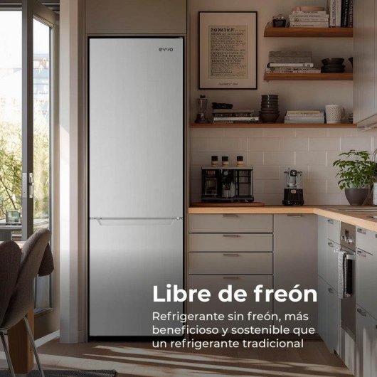 Frigorífico Combi Evvo Home EVVO F51 Defrost 176cm 262L E Blanco