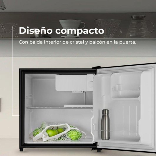 Frigorífico Mini Evvo F22x Defrost 48cm 46L E Inox