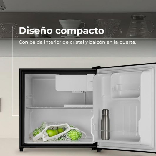 Frigorífico Mini Evvo F22x Defrost 48cm 46L E Inox