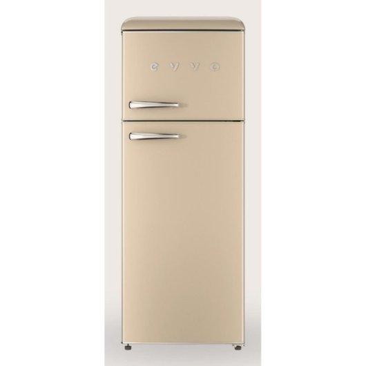 Frigorífico Dos Puertas Evvo F45BG Defrost 148,5cm 215L E Beige