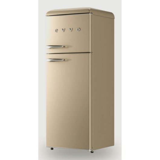 Frigorífico Dos Puertas Evvo F45BG Defrost 148,5cm 215L E Beige
