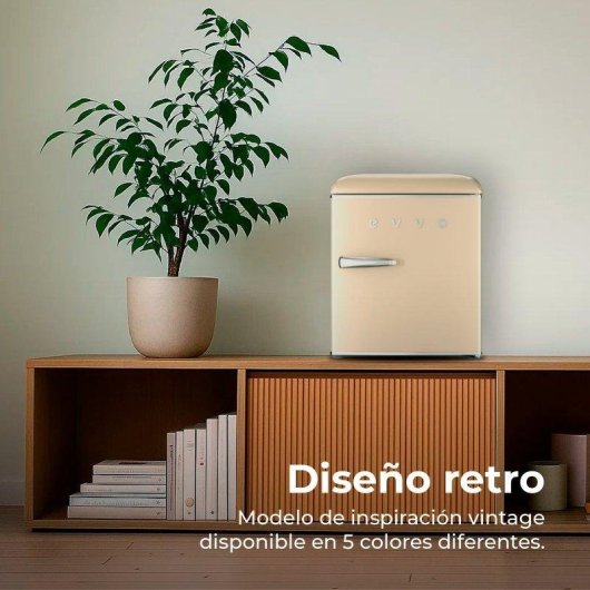 Frigorífico Mini Evvo F20BG Defrost 55cm 45L E Beige