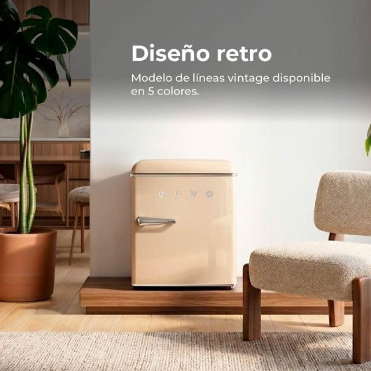 Frigorífico Mini Evvo F20BG Defrost 55cm 45L E Beige