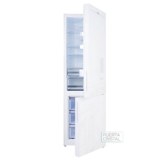 Frigorífico Combi Evvo F55w Glass Total No Frost 186cm 322L D Branco