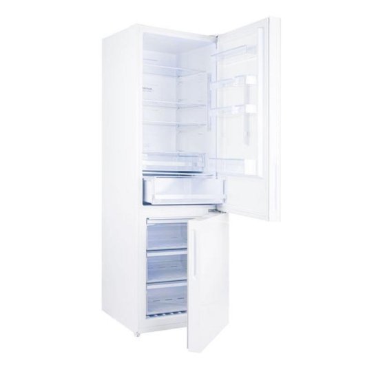 Frigorífico Combi Evvo F55w Glass Total No Frost 186cm 322L D Branco