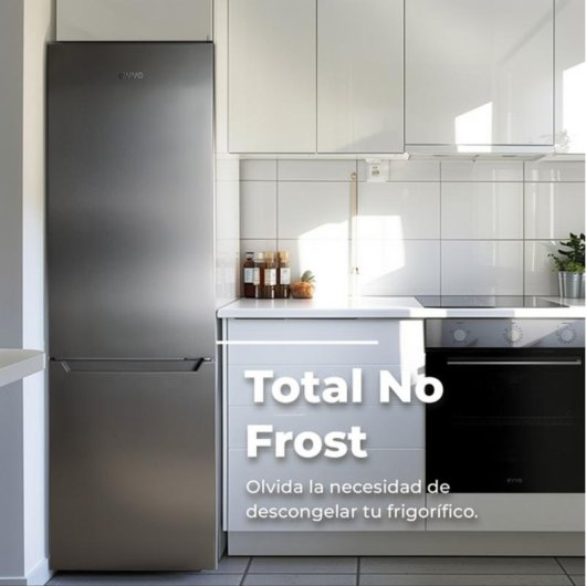 Frigorífico Combi Evvo Home F52 Total No Frost 180cm 250L E Blanco