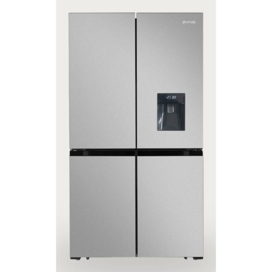 Frigorífico Cuatro Puertas Evvo F100X Aqua Total No frost 189,5cm 560L E Inox