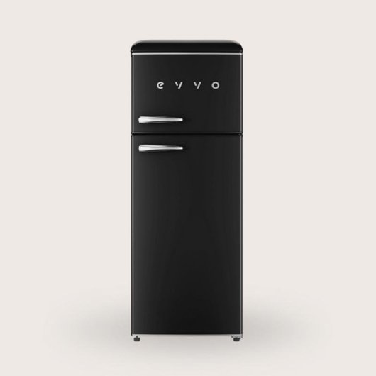 Frigorífico Dos Puertas Evvo F45BK Defrost 148,2cm 215L E Negro