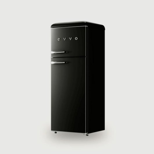 Frigorífico Dos Puertas Evvo F45BK Defrost 148,2cm 215L E Negro