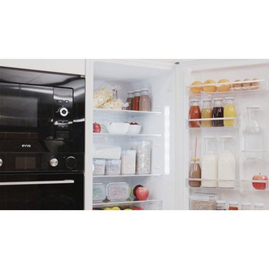 Frigorífico Combi Evvo Home EVVO F55DX Total No Frost 186cm 322L D Grafito