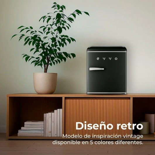 Frigorífico Mini Evvo F20BK Defrost 55cm 45L E Negro