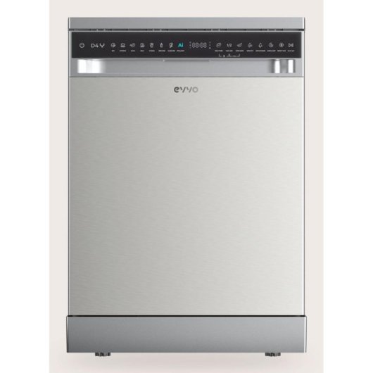 Lavavajillas Evvo Home D4YX 16 cubiertos Clase C Extra Silent Inox