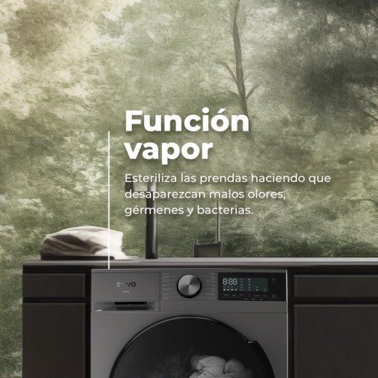 Lavasecadora Evvo Home 10+7kg A Nova 10/7x con vapor y Stain Master