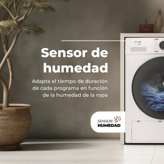 Secadora de condensación Evvo Home Nature S10X D 10 kg Clase D con bomba de calor