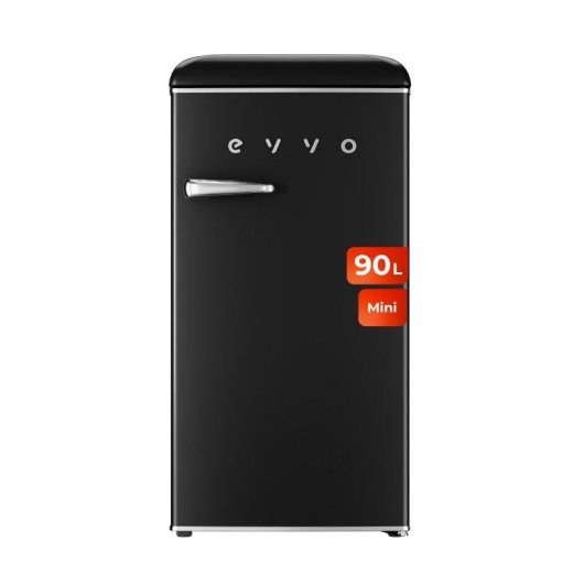 Frigorífico Mini Evvo F26BK Defrost 90cm 95L E Negro