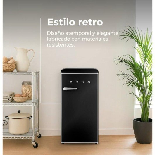Frigorífico Mini Evvo F26BK Defrost 90cm 95L E Negro