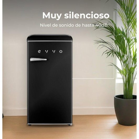 Frigorífico Mini Evvo F26BK Defrost 90cm 95L E Negro