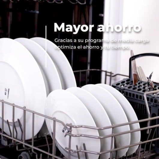 Lavavajillas Evvo EVVO D1X Slim 9 cubiertos E con media carga y panel oculto
