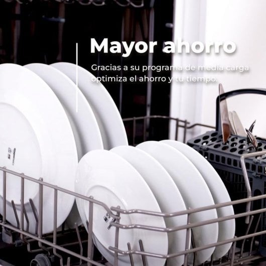 Lavavajillas Evvo EVVO D1X Slim 9 cubiertos E con media carga y panel oculto