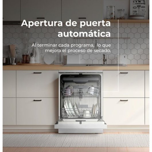 Lavavajillas Evvo Home D4Y 16 cubiertos Clase C con motor inverter silencioso