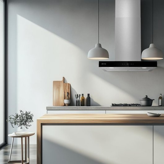 Campana extractora Evvo CE31 Abluft Umluft 60cm mit Touchsteuerung und LED