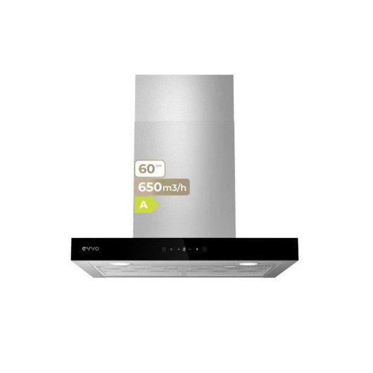 Campana extractora Evvo CE31 Abluft Umluft 60cm mit Touchsteuerung und LED