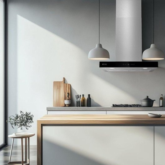 Campana extractora Evvo CE31 Abluft Umluft 60cm mit Touchsteuerung und LED