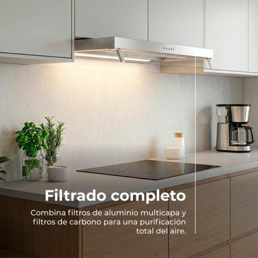 Campana extractora Evvo CEi55 Integrada Canalizado/Recirculación 55cm LED