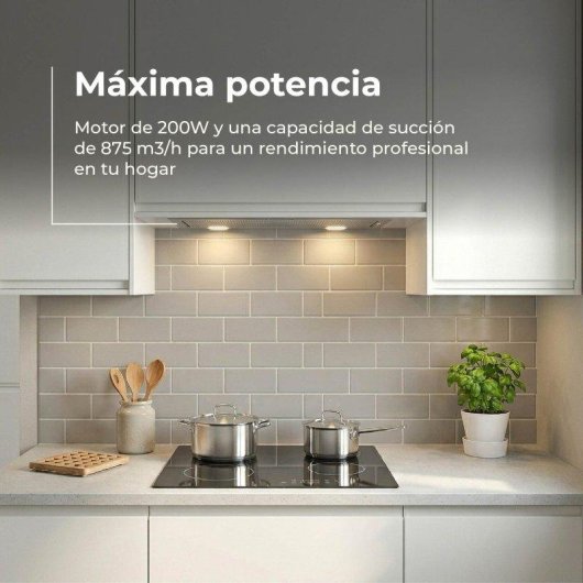Campana extractora Evvo CEi55 Integrada Canalizado/Recirculación 55cm LED