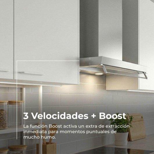 Campana extractora Evvo CEi55 Integrada Canalizado/Recirculación 55cm LED