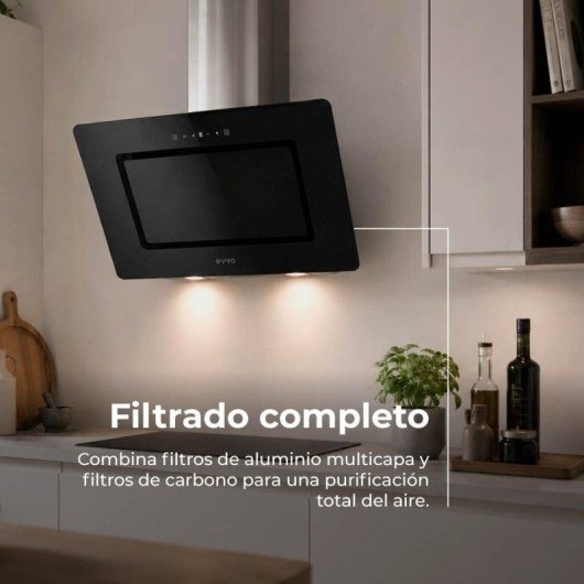 Campana extractora Evvo CE43 Canalizado/Recirculación 60cm con control táctil
