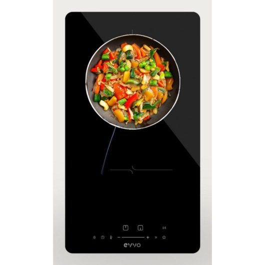 Placa de Inducción Evvo V31 2 Zonas 3500W 9 Niveles Booster