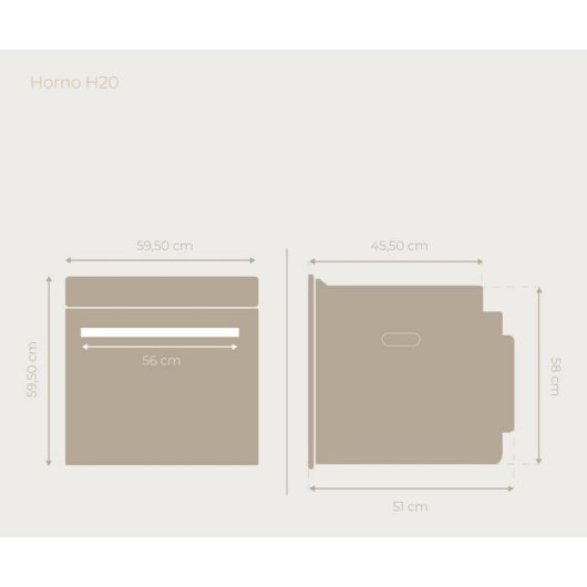 Horno Multifunción Evvo Home H20 72L 60cm Hidrolítico A Vapor Grill Inox