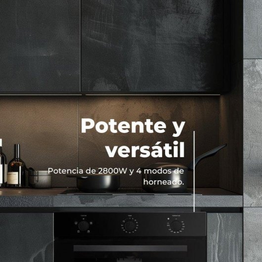 Horno Multifunción Evvo Home H10 77L 60cm Hidrolítico A Grill Vapor Inox